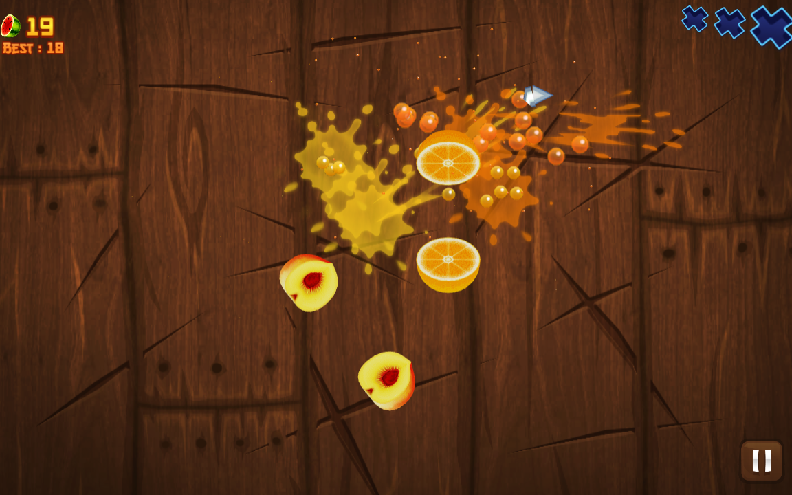 Fruit Ninja Game Screenshot